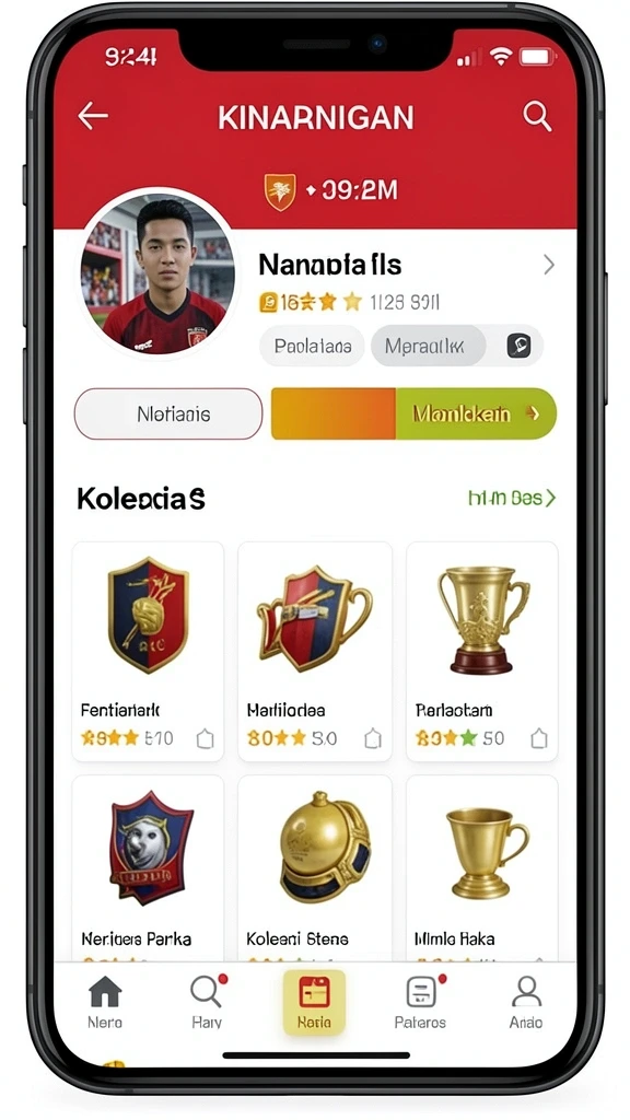 aw8 - Tampilan karakter yang dapat dikustomisasi.