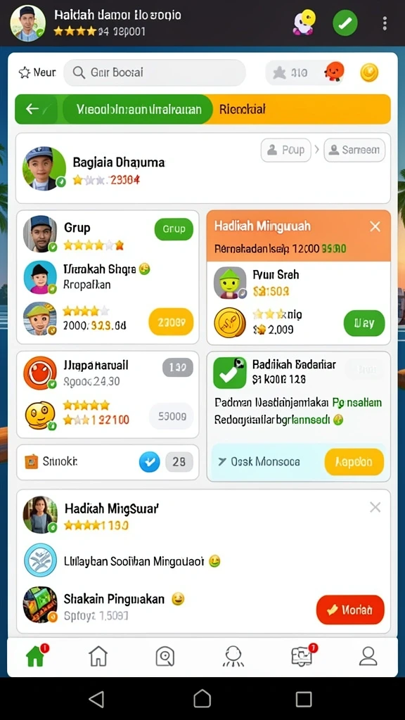 supervip - Leaderboard untuk bersaing dengan teman.